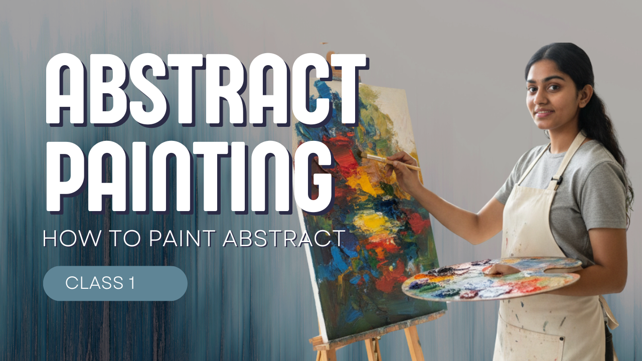 Watch this simple abstract painting video showcasing the beauty of colors, strokes, and textures